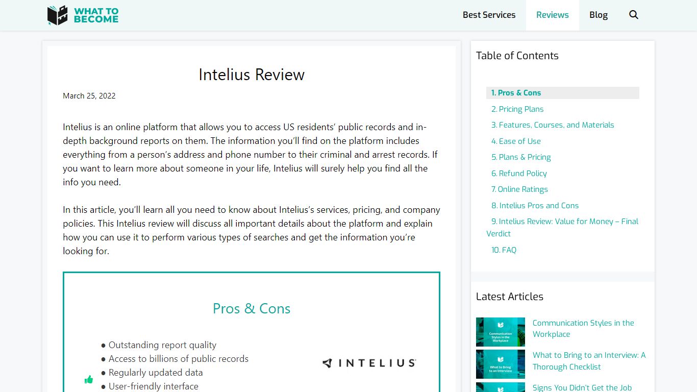 Intelius Review - What To Become